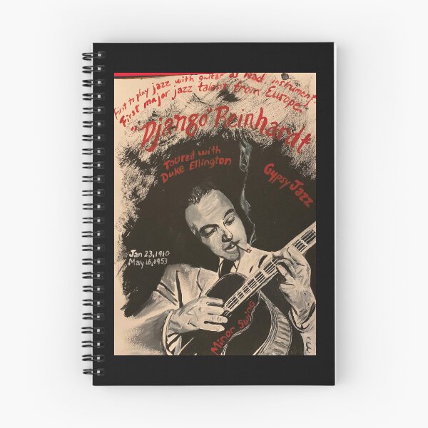 Item preview, Django Reinhardt Jazz musician acrylic painting  designed and sold by ArtByAMReisig.
