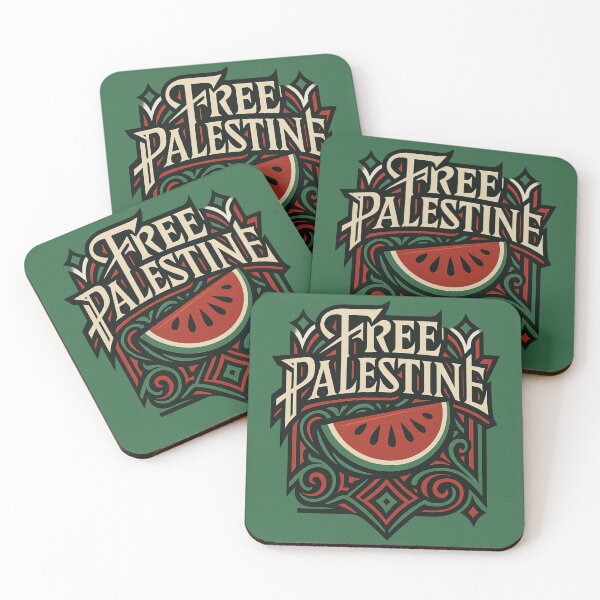 Item preview, Free Palestine – Watermelon Art with Traditional Arabic Motifs designed and sold by GirlyPopped.