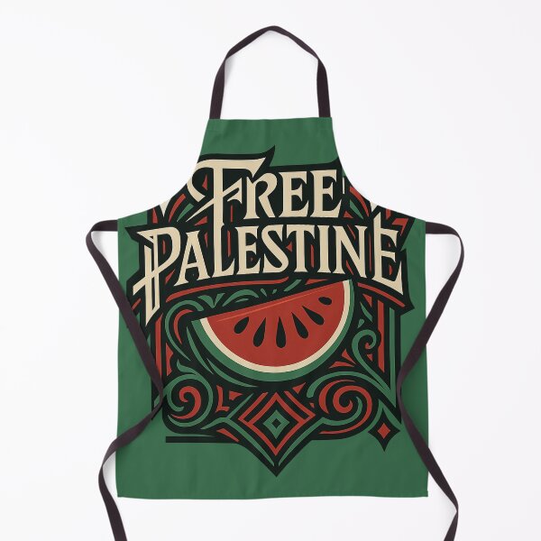 Item preview, Free Palestine – Watermelon Art with Traditional Arabic Motifs designed and sold by GirlyPopped.
