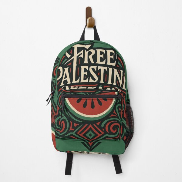 Item preview, Free Palestine – Watermelon Art with Traditional Arabic Motifs designed and sold by GirlyPopped.