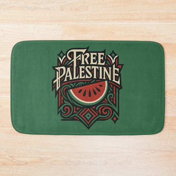 Item preview, Free Palestine – Watermelon Art with Traditional Arabic Motifs designed and sold by GirlyPopped.