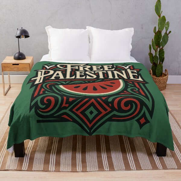Item preview, Free Palestine – Watermelon Art with Traditional Arabic Motifs designed and sold by GirlyPopped.