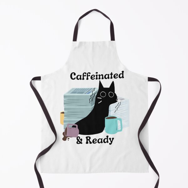 Item preview, Caffeinated & Ready Cat designed and sold by ShinyKnacks.