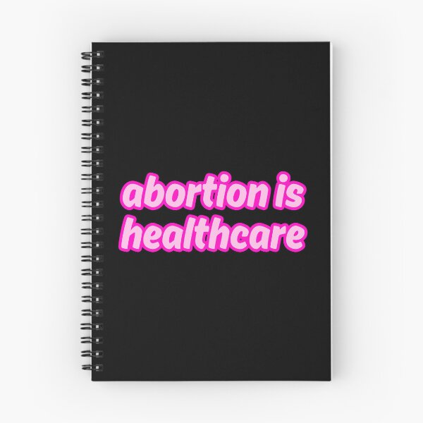 Item preview, abortion is healthcare_pink on pink outline designed and sold by quinnhopp.