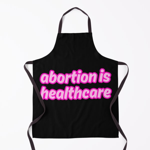 Item preview, abortion is healthcare_pink on pink outline designed and sold by quinnhopp.