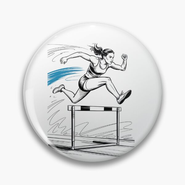 Item preview, Dynamic Female Hurdler Jump designed and sold by ShadowAndSlate.