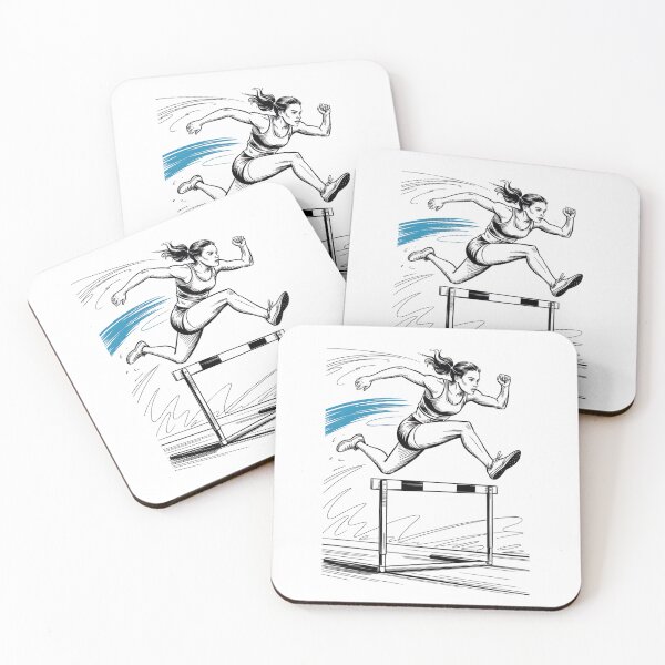 Item preview, Dynamic Female Hurdler Jump designed and sold by ShadowAndSlate.