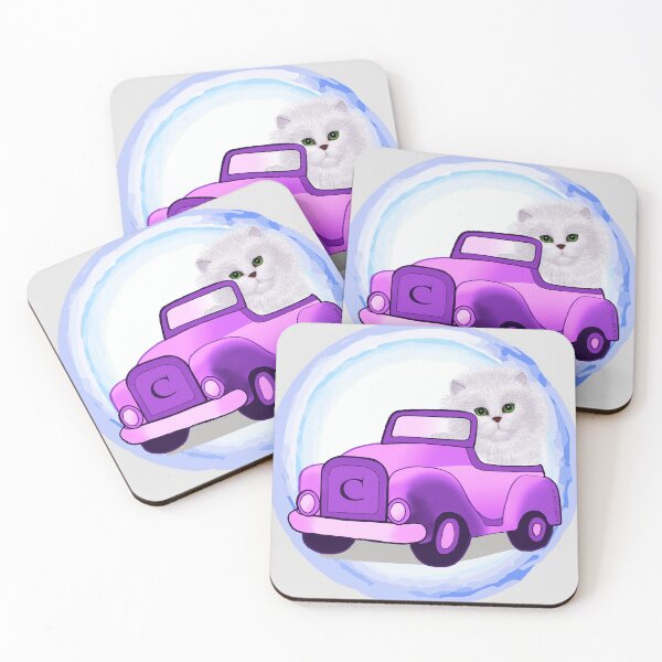 Item preview, Persian Cat Driving Car designed and sold by artmuvz.