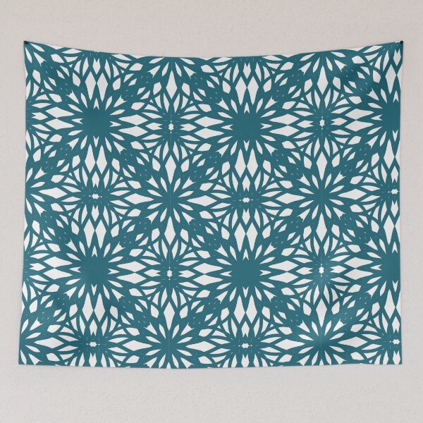 Item preview, Teal Lattice Geometric Mandala designed and sold by Code4Designs.