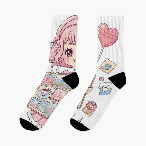 Item preview, My Life is a Moodboard IRL – Kawaii Aesthetic Collage Girl Digital Art designed and sold by AnnDesignStudio.