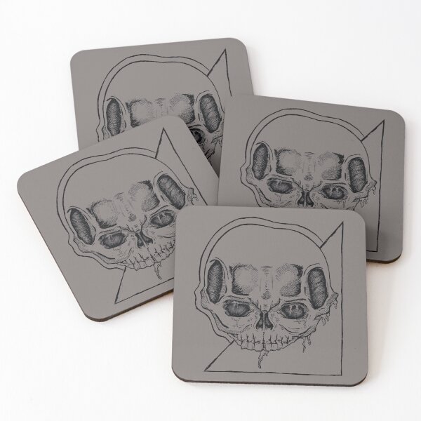 Item preview, abstract art skull, colorful vintage skull  designed and sold by Half Mess.