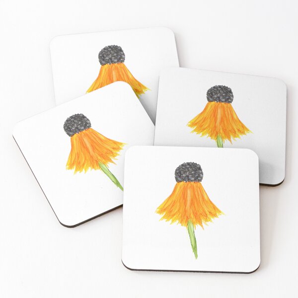 Item preview, Yellow Cone Flower designed and sold by StellaBelleArts.