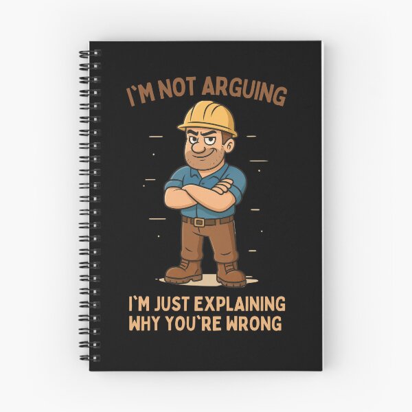 Item preview, Funny Construction Worker Gifts – “I’m Not Arguing” Bold Quote for Men designed and sold by NicoDesignArt.