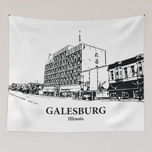 Item preview, Galesburg - Illinois designed and sold by Lakeric Cityscapes.