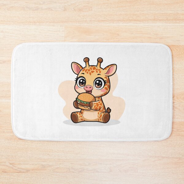 Item preview, giraffe eating burger designed and sold by Eternalski.