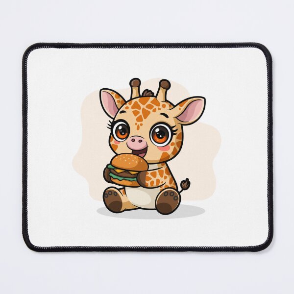 Item preview, giraffe eating burger designed and sold by Eternalski.