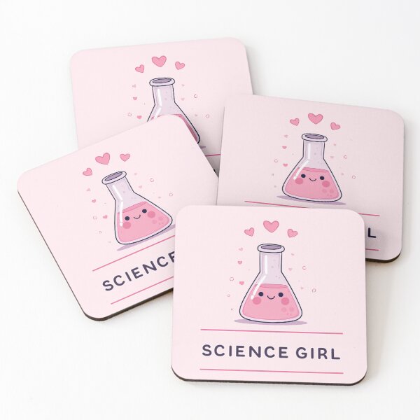 Item preview, Science Girl Design with pink hearts! designed and sold by ThunderParrot.