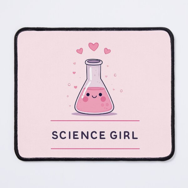 Item preview, Science Girl Design with pink hearts! designed and sold by ThunderParrot.