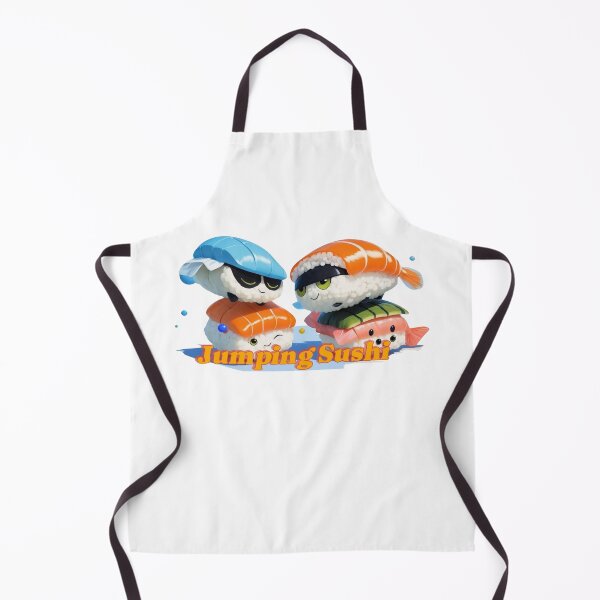 Item preview, “Jumping Sushi” Because when your Sushi’s this fun, it can’t sit still! designed and sold by JellybeaKisses.