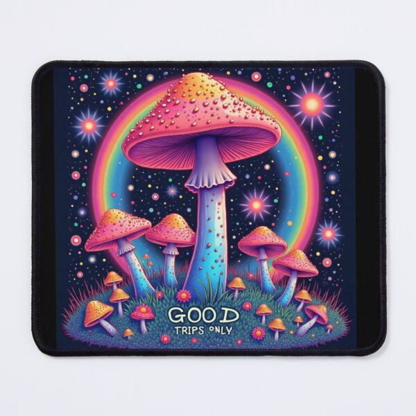 Item preview, Good Trips Only – Psychedelic Retro Mushroom Sticker designed and sold by GiftLore Studio.