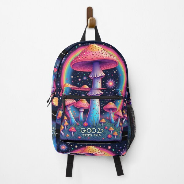 Item preview, Good Trips Only – Psychedelic Retro Mushroom Sticker designed and sold by GiftLore Studio.
