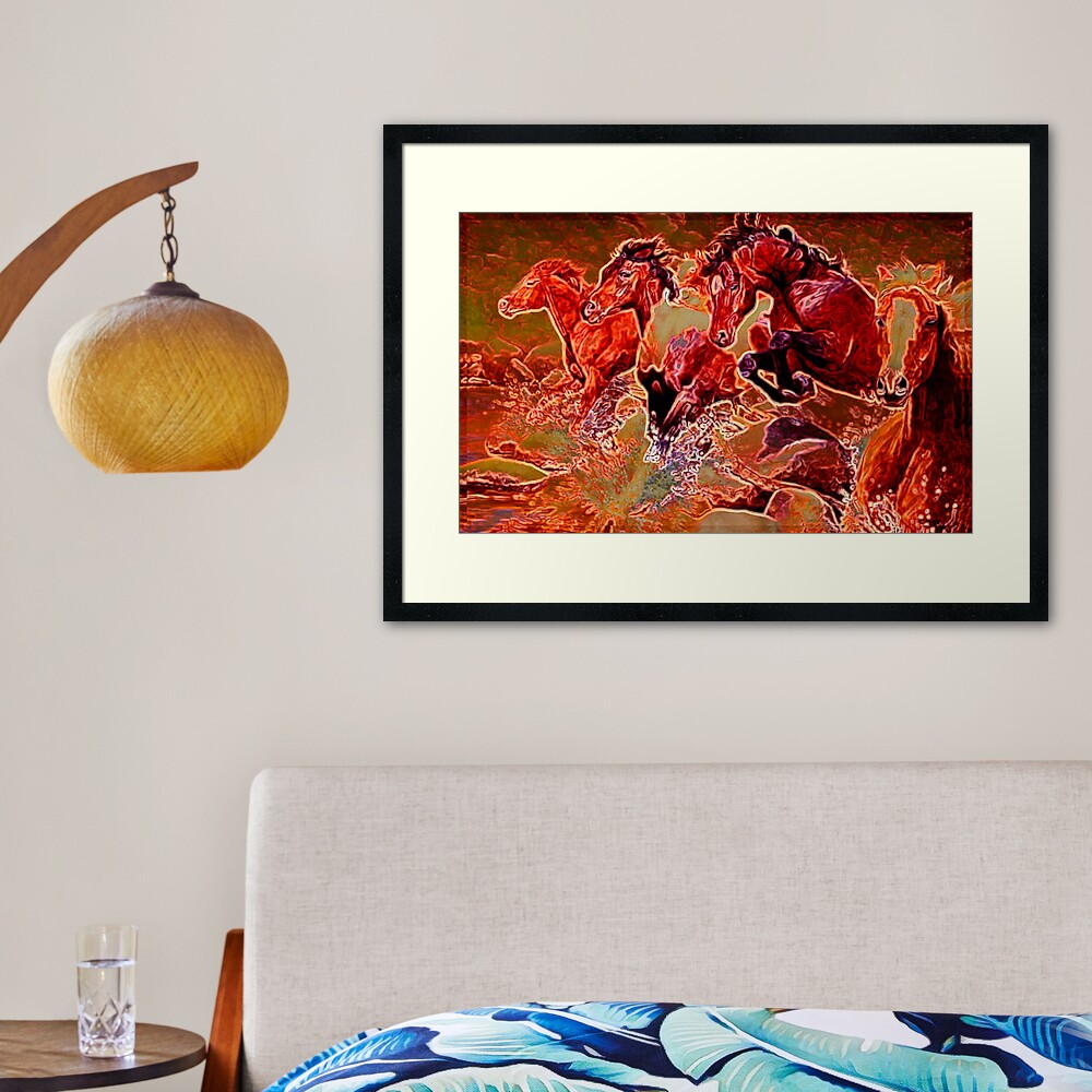 Wild Horses Framed Art Print