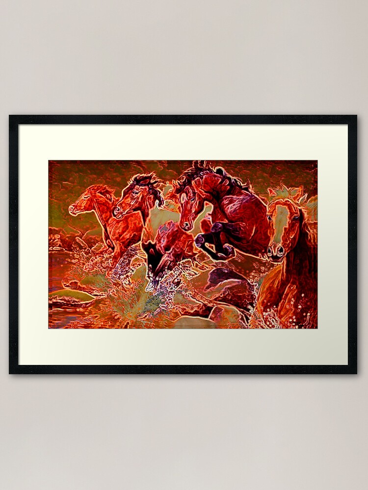 Alternate view of Wild Horses Framed Art Print