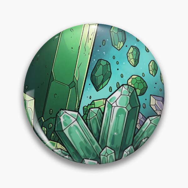 Item preview, Cosmic Emerald Crystal: Spectral Shine of Cristalia - Comic Art designed and sold by InspireHaven.