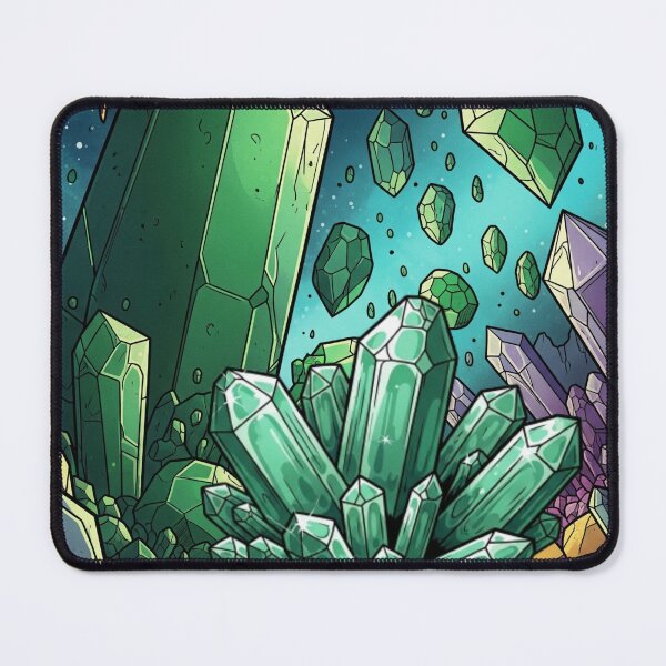 Item preview, Cosmic Emerald Crystal: Spectral Shine of Cristalia - Comic Art designed and sold by InspireHaven.