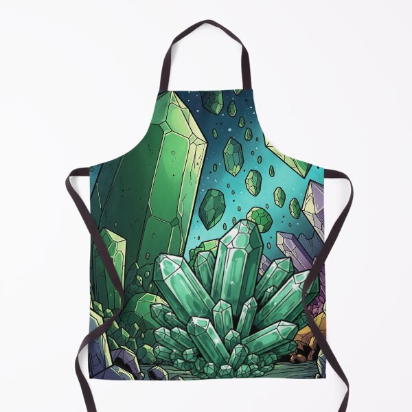 Item preview, Cosmic Emerald Crystal: Spectral Shine of Cristalia - Comic Art designed and sold by InspireHaven.