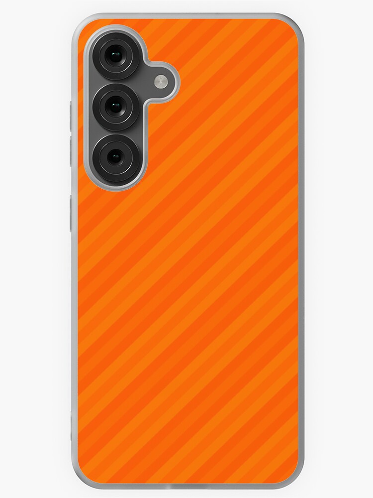 Thumbnail 1 of 4, Samsung Galaxy Phone Case, Shades Of Orange Multi-Stripes designed and sold by K9ish.