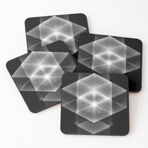 Item preview, Abstract 3D grid of cubes  designed and sold by RoseShop2093.