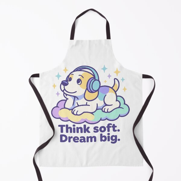Item preview, Think Soft. Dream Big. – Dreamy Dog Shirt, Vaporwave Cartoon Design designed and sold by LEO Vaporwave.