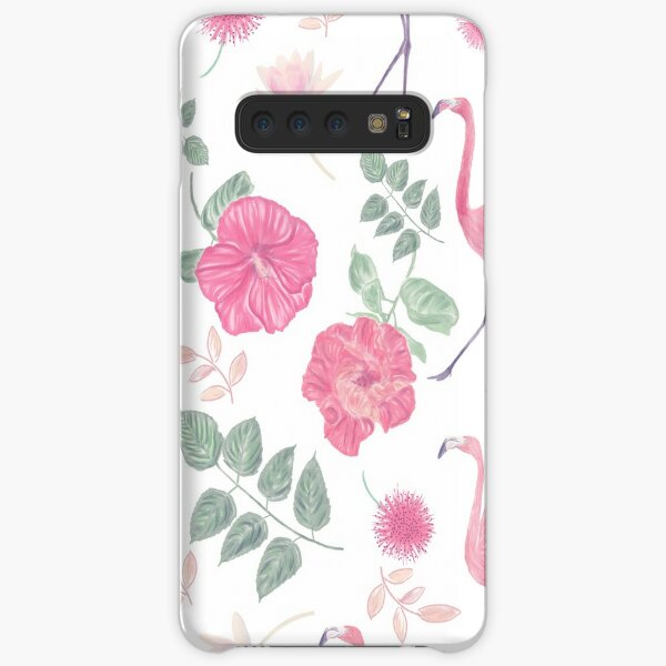 Flamingo Wallpaper Cases For Samsung Galaxy Redbubble - galaxy roblox flowery top gardening flower and vegetables