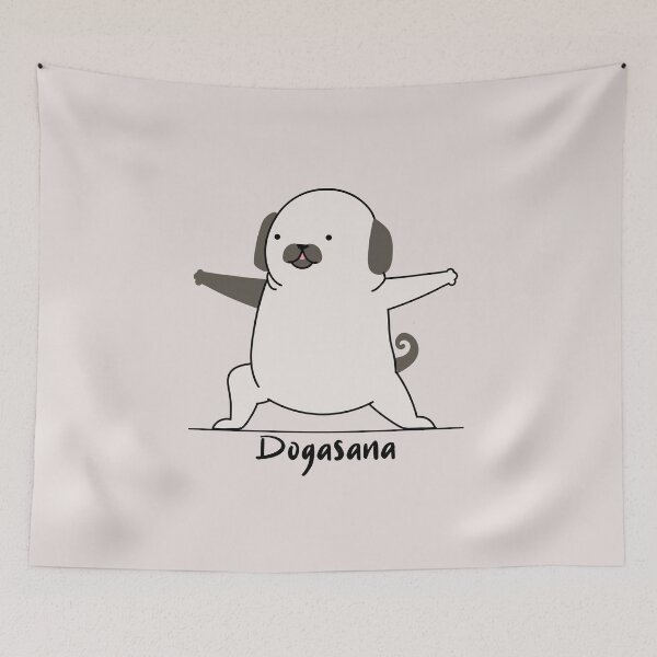 Item preview, Dogasana – Yoga Dog Pose Design designed and sold by loomzen.