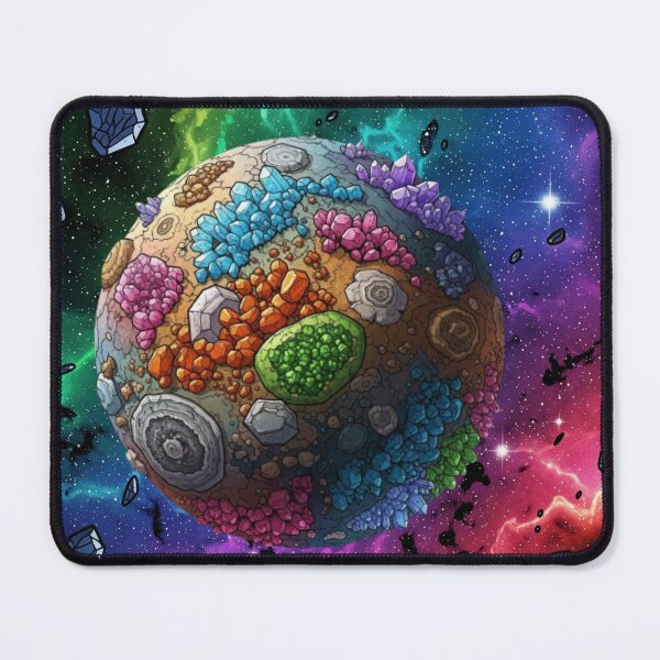 Item preview, Cristalia: Planet of Shining Minerals - Cosmic Comic Art designed and sold by InspireHaven.