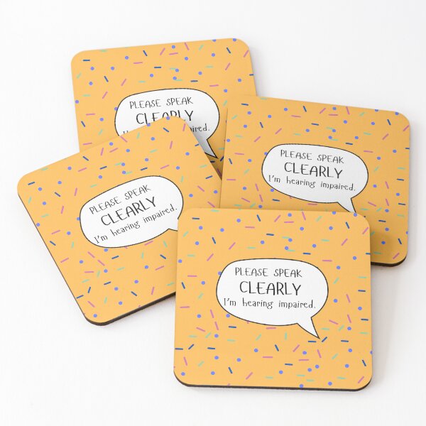 Item preview, Please Speak Clearly Hearing Impaired Speech Bubble designed and sold by spooniecentral.