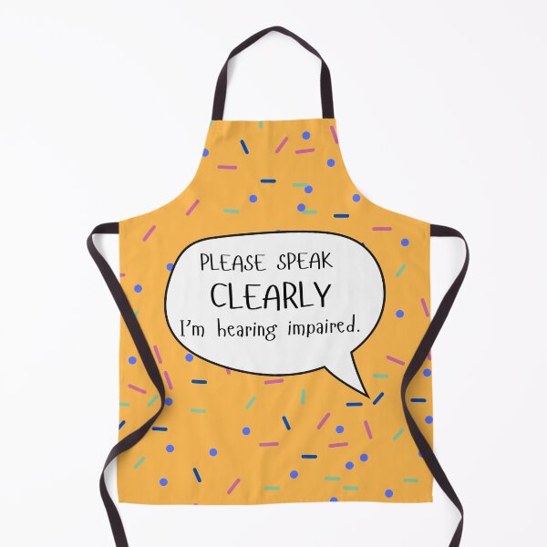 Item preview, Please Speak Clearly Hearing Impaired Speech Bubble designed and sold by spooniecentral.
