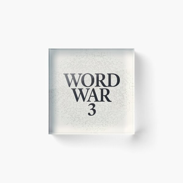 Item preview, WORD WAR 3 designed and sold by Bart4jesus.