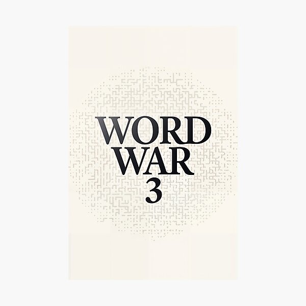 Item preview, WORD WAR 3 designed and sold by Bart4jesus.