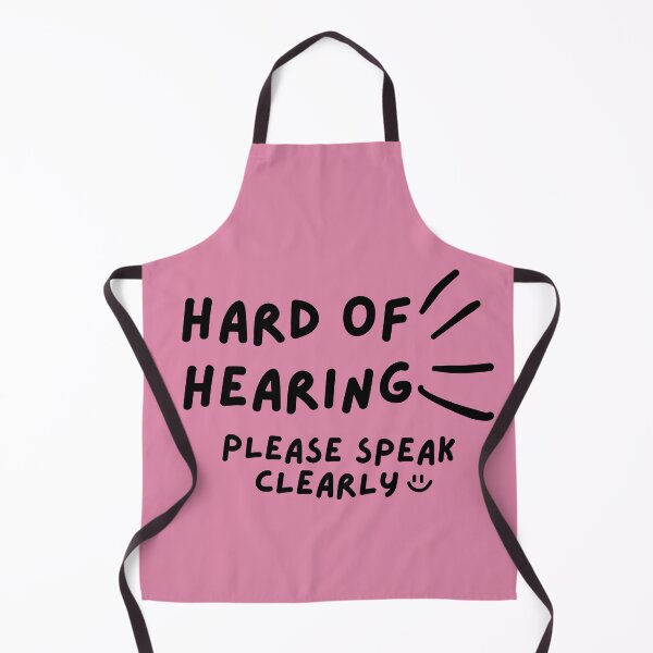 Item preview, Pink Hard of Hearing Please Speak Clearly Doodle Design designed and sold by spooniecentral.