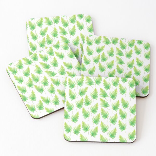 Item preview, Watercolor green  leaf pattern designed and sold by cadstudios.