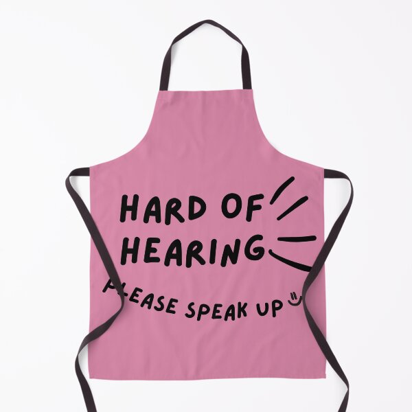 Item preview, Pink Hard of Hearing Please Speak Up Doodle Design designed and sold by spooniecentral.