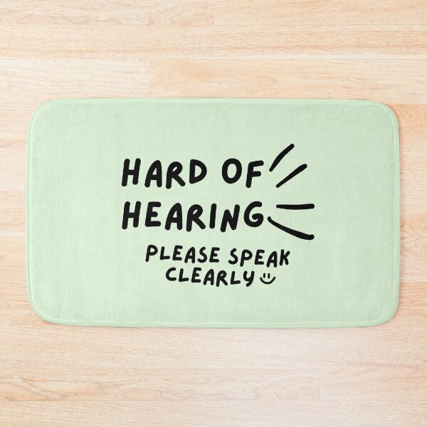 Item preview, Green Hard of Hearing Please Speak Clearly Doodle Design designed and sold by spooniecentral.