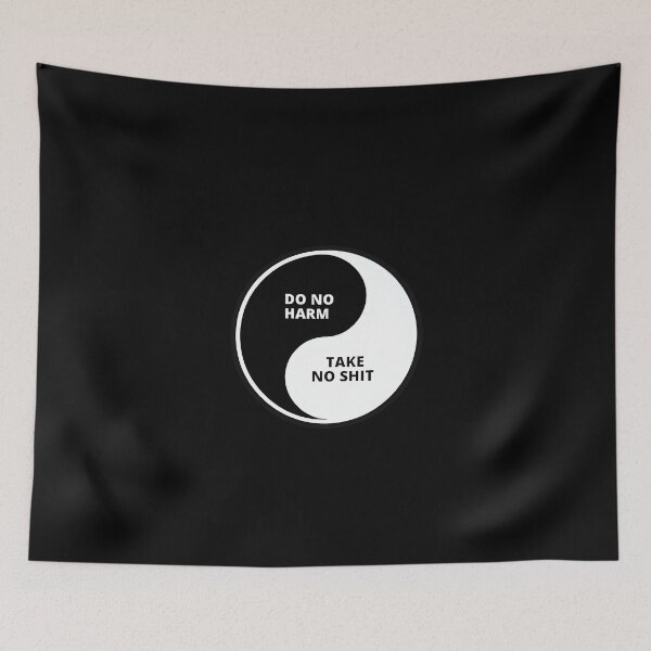 Item preview, Do No Harm Ying Yang Yingyang Cosmic Symbol  designed and sold by scooterbaby.