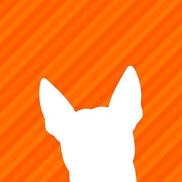 Artwork thumbnail, Bull Terrier Shades Of Orange Multi-Stripes by K9ish