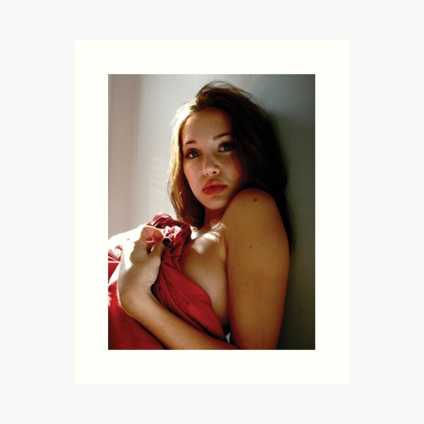 Lauren in Red Art Print