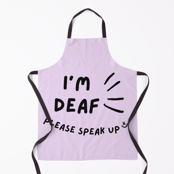 Item preview, Purple I'm Deaf Please Speak Up Doodle Design designed and sold by spooniecentral.