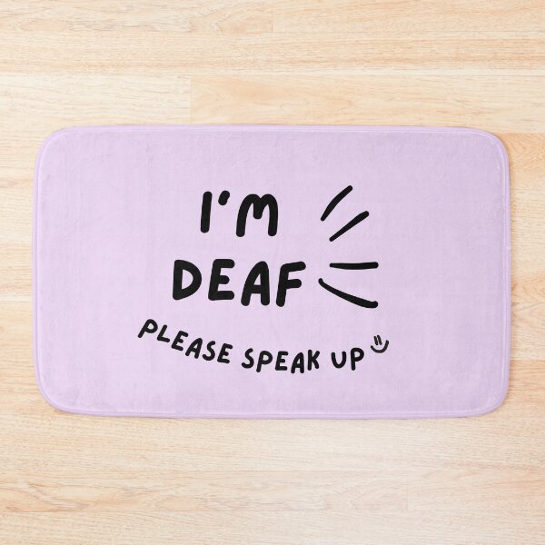 Item preview, Purple I'm Deaf Please Speak Up Doodle Design designed and sold by spooniecentral.