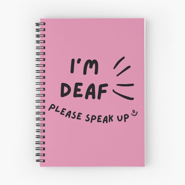 Item preview, Pink I'm Deaf Please Speak Up Doodle Design designed and sold by spooniecentral.